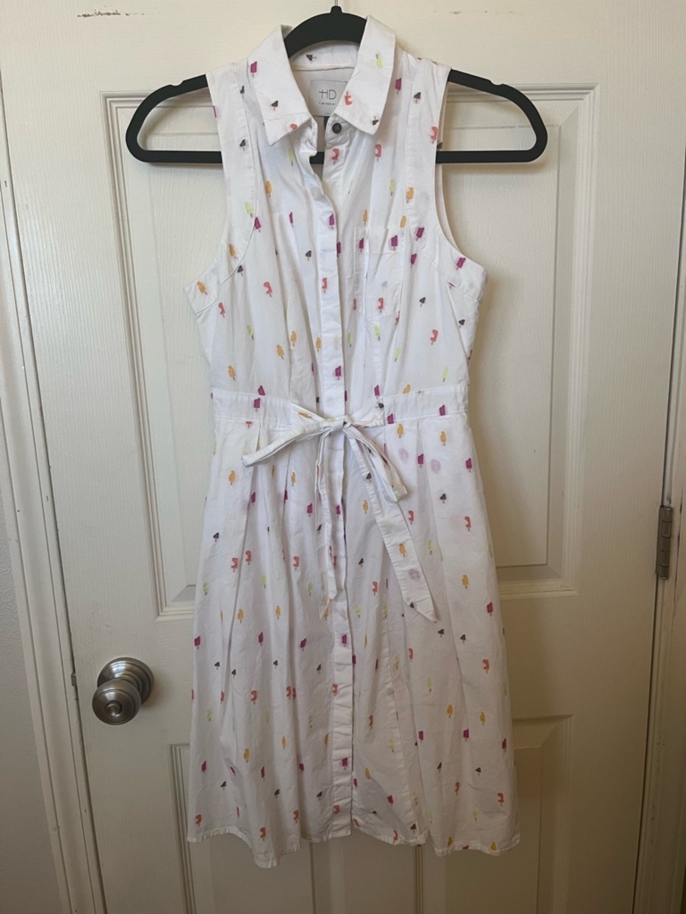 Anthropologie HD in Paris Paleta Button-Front Shirt Dress